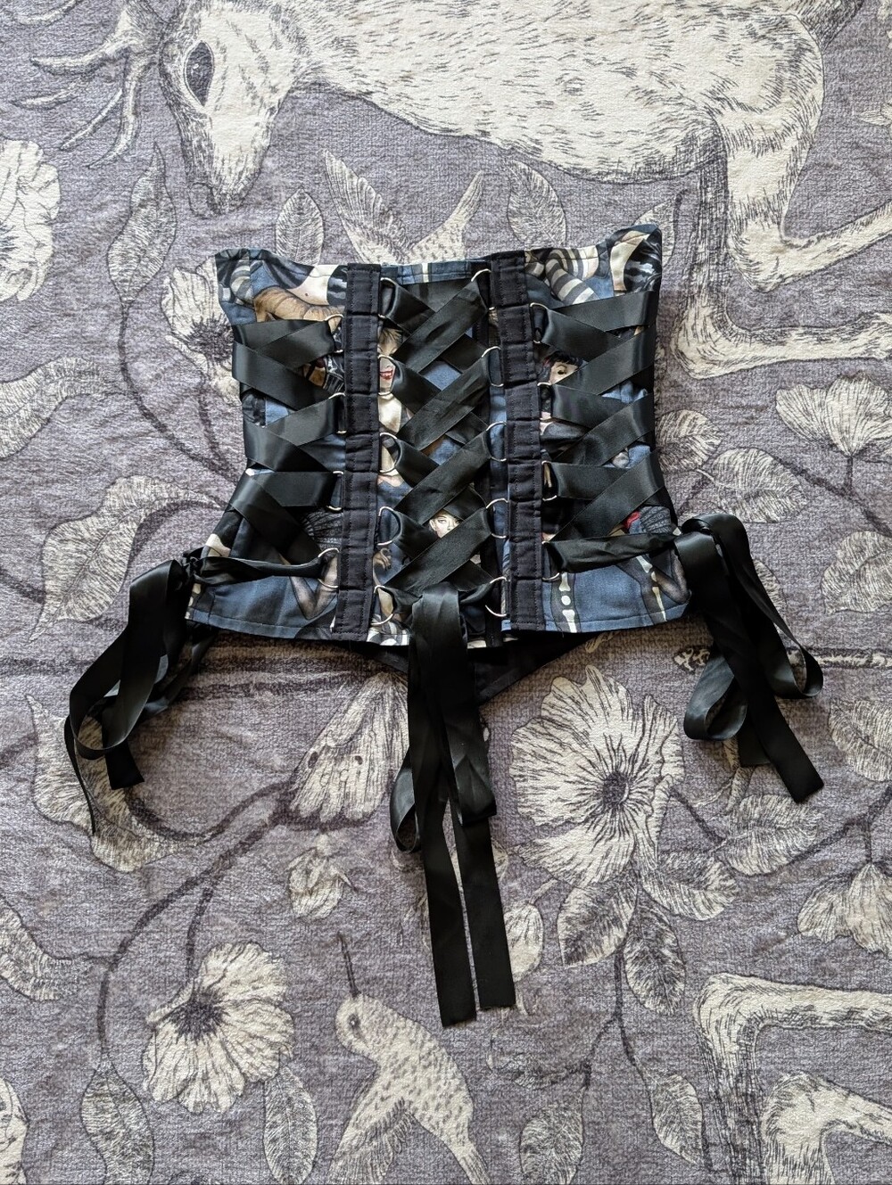 Handmade Goth Girl Corset Set - Picture 7 of 10